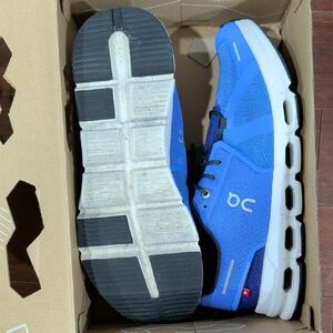 On Running Men's Blue and White Sneakers